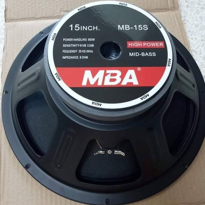 ดอกลำโพง15นิ้ว 900วัตต์ MID-BASS HIGH POWER SPEAKER ดอกกลางแจ้ง PA. MBA MB-15S