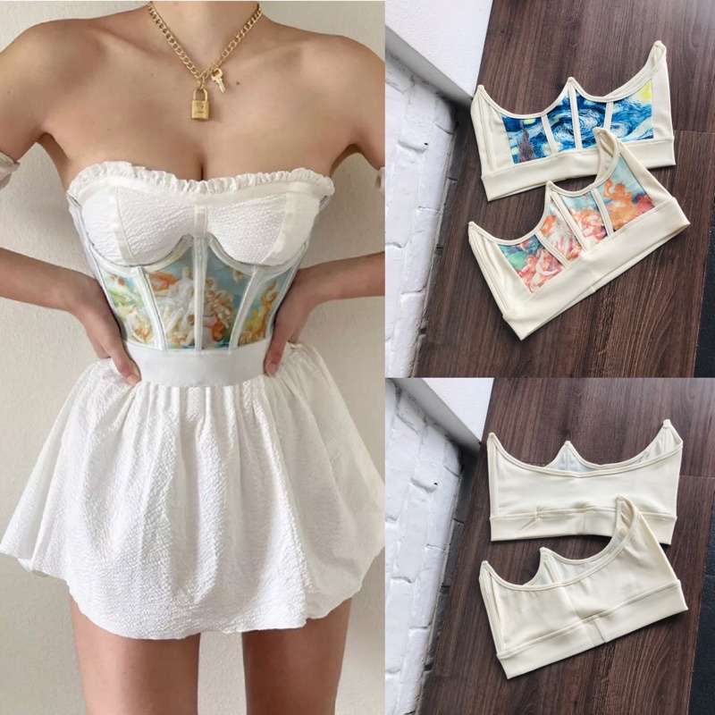 #74💃พร้อมส่ง💃Corset คอร์เซ็ทสายฝอ ยั่วๆบดๆ