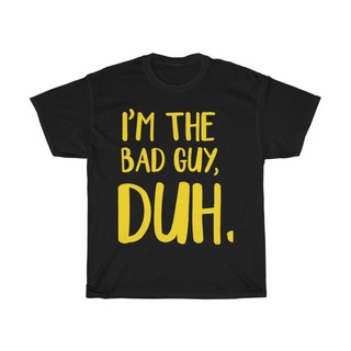 เสื้อผ้าผชเสื้อยืด พิมพ์ลาย I Am The Bad Guy Duh Billie Eilish สําหรับผู้ชายS-5XL