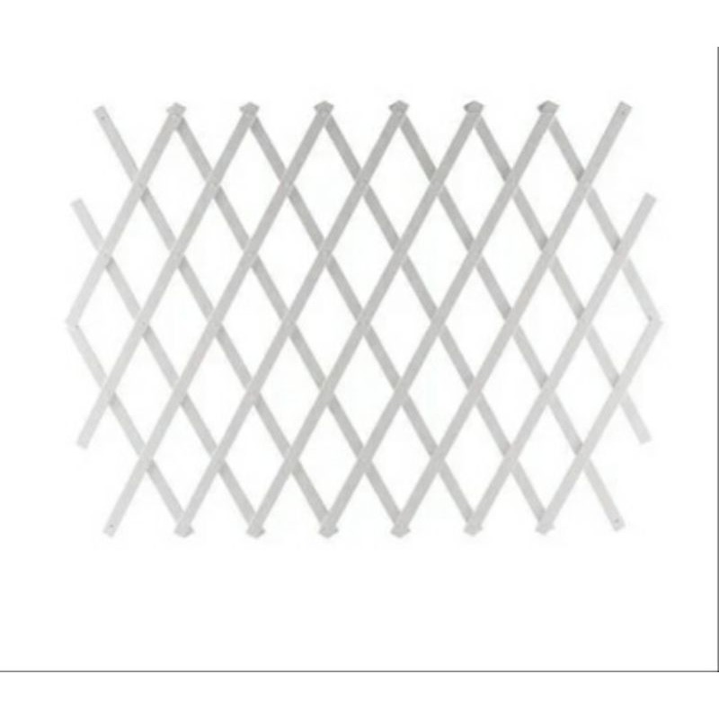 รั้วอเนกประสงค์ แบบยืดหดได้ สีขาว  สีน้ำตาล ขนาด81*19CM(หดสุด)  และ 204*10CM(ยืดสุด)