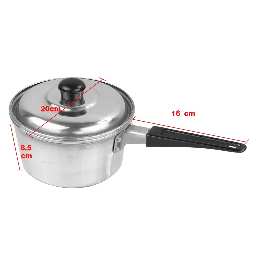 หม้อโจ๊ก หม้อด้าม (อลูมิเนียม) หนา ขนาด20ซม. รุ่น Streamed-Boil-Rice-20cm-04H-ND1