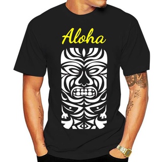 ใหม่ เสื้อยืดลําลอง แขนสั้น คอกลม พิมพ์ลาย Aloha Hawaii Tiki สไตล์ฮิปสเตอร์ เรโทร สําหรับผู้ชายS-5XL