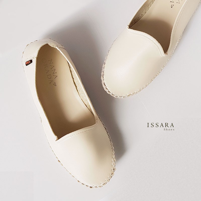 รองเท้าผู้หญิง NANA OKADA  Flat Shoes รุ่น Soft'n go cream