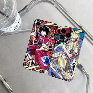 เคสโทรศัพท์มือถือ พิมพ์ลายอนิเมะ One Piece Luffy Sauron มีลายด้านข้าง สําหรับ iPhone 13promax 12 12pro 11 11ProMax