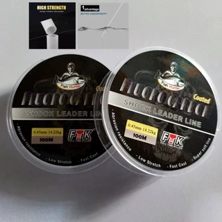 สายช็อคลีด สายฟลูโรคาร์บอน Fluorocarbon ใช้งานได้หลายรูปแบบ สายเอ็น (ส่งเร็ว)
