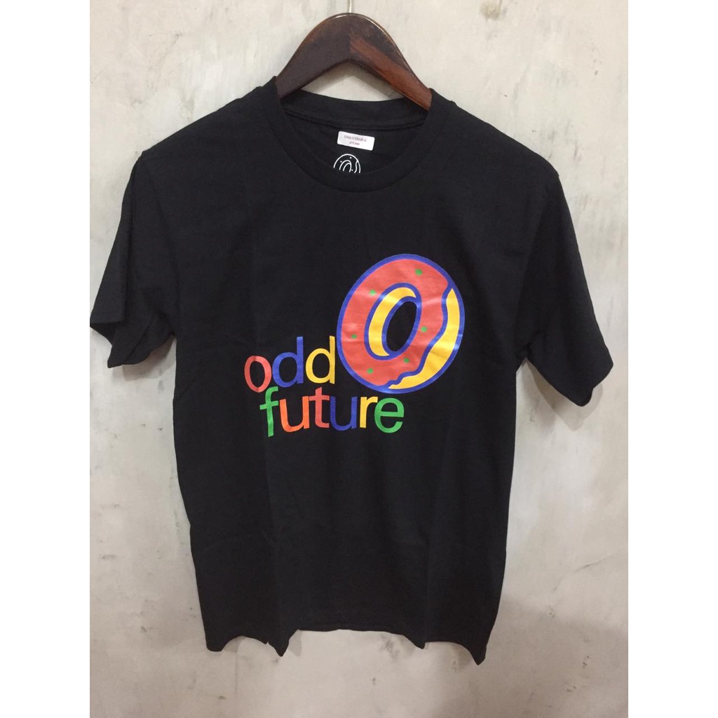 โลโก้ Odd FUTURE PRINT ด้านหน้าสีดํา