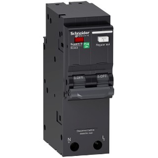 SCHNEIDER เมนเบรกเกอร์กันดูด / กันรั่ว 2P 10kA 32 / 50 / 63 A