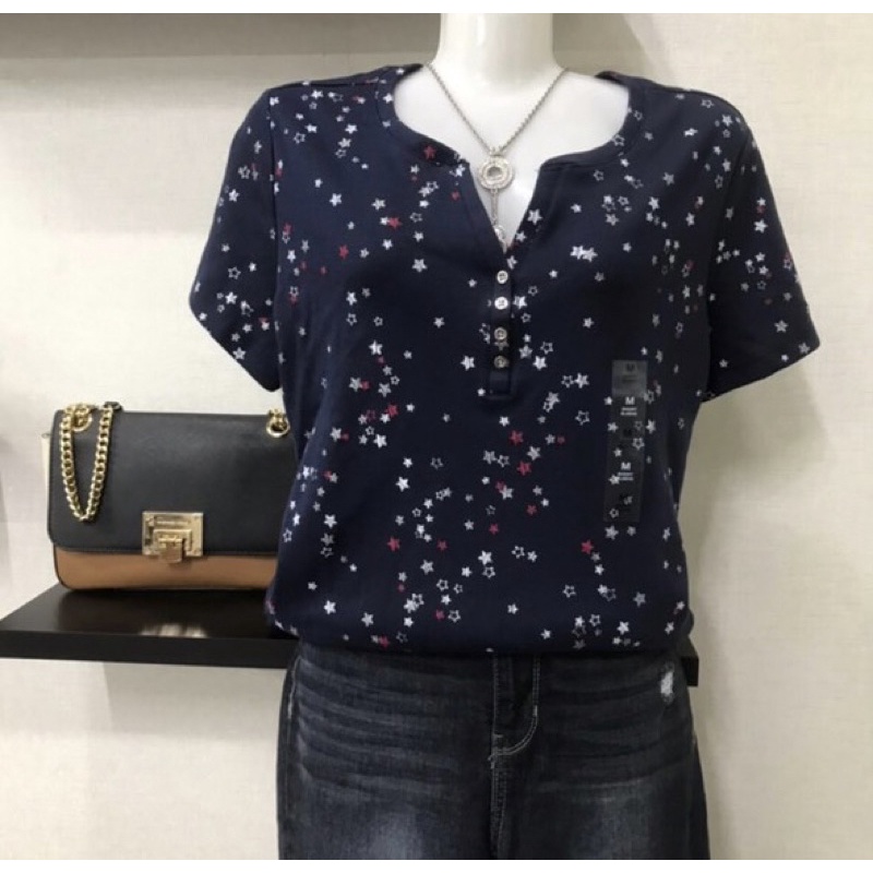 [สหรัฐอเมริกาผลิตภัณฑ์] เสื้อยืดผู้หญิง ‍ ️ KAREN SCOTT