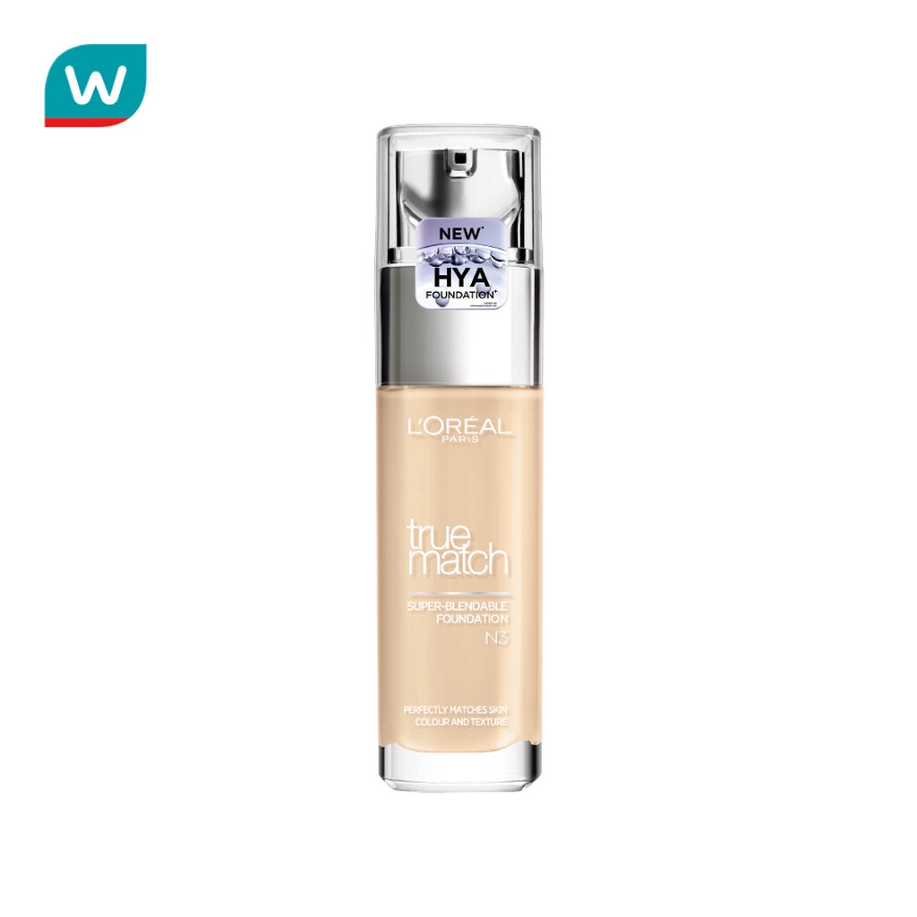 L'Oreal ลอรีอัล ปารีส ทรู แมช ลิควิด ฟาวน์เดชั่น 30 มล. #N3 Nude Vanilla