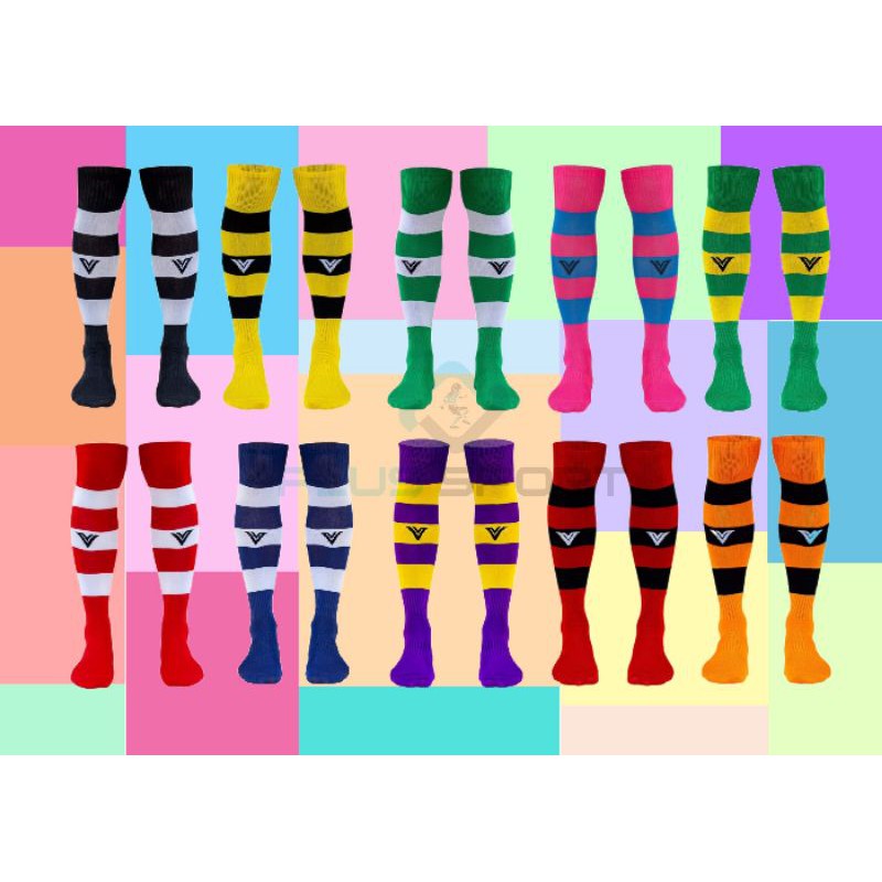 ถุงเท้าฟุตบอลยาว Victory Striped Socks. 