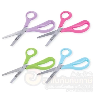 ใหม่!! กรรไกร ตราช้าง กรรไกรปลายโค้ง สำหรับเด็ก SCB0455 5.5 นิ้ว (24ชิ้น/กระบอก) คละสี