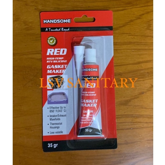 RED SILICONE GLUE / GASKET GLUE / RED SILICONE GLUE 35 กรัม
