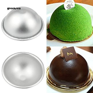 Greensea_hemisphere แม่พิมพ์อลูมิเนียม ทรงกลม 3D สําหรับตกแต่งเค้ก น้ําตาล