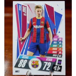 การ์ด​ Match Attax UEFA  2020/21 ชุด Base Card ทีมบาร์เซโลนา (FC Barcelona)