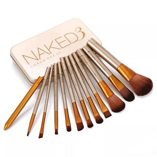 NAKED3 / 5 แปรงแต่งหน้ามืออาชีพ 12 ชิ้น