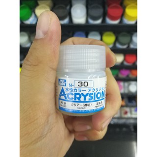 สีสูตรน้ำ Mr.Acrysion Color N30 Clear (Gloss) 10ml