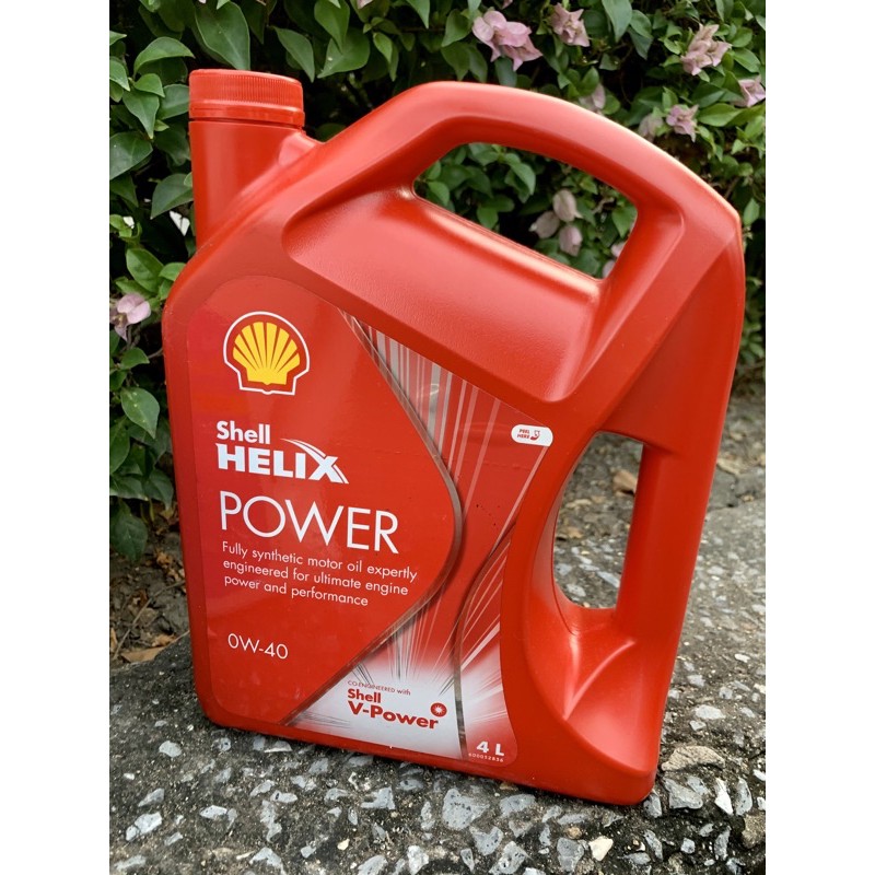 น้ำมันเครื่องสังเคราะห์แท้ Helix V-Power เบนซิน 0W-40 (4 ลิตร)