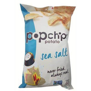 Popchips Sea Salt Original 99g. ป๊อปชิป เกลือทะเล ดั้งเดิม 99กรัม