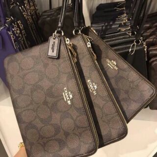 ของแท้ พร้อมส่ง คล้องมือ Coach2 ซิบ ไซส์ L 8"4"3/4