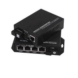 MEDIA CONVERTER 4 PORT / SC / 1X4 / WDM  Media Converter Single Mode 4 Port (1x4)