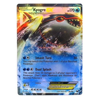 Kyogre EX 26/108 ไคโอกา Pokemon Matt Card ภาษาอังกฤษ