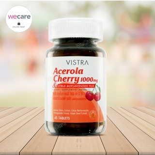 Vistra Acerola Cherry 1000มก 45 เม็ด วิสทร้า อะเซโรล่าเชอร์รี่ วิตามินซี