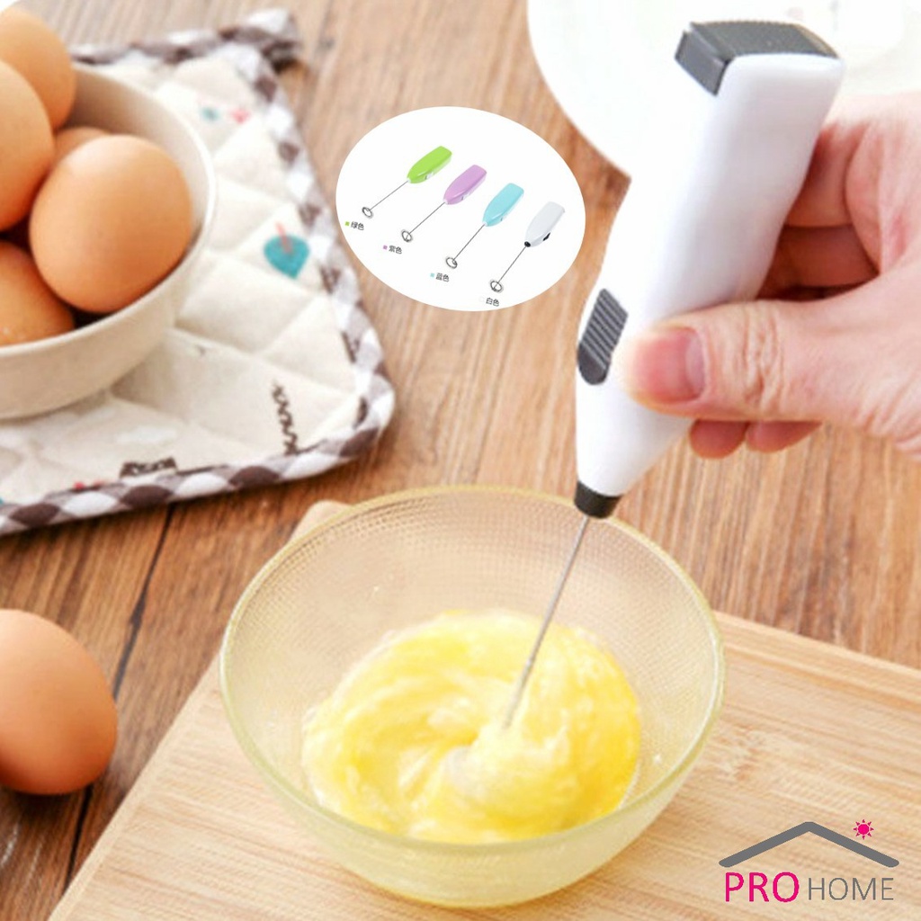 Prohome เครื่องตีฟองนมที่ ใช้ถ่าน 2AA เครื่องผสมอาหาร