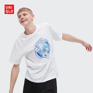 Uniqlo เสื้อยืดแขนสั้น ผ้าฝ้าย 100% พิมพ์ลาย สําหรับผู้ชาย และผู้หญิง (UT)