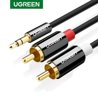 UGREEN 3.5mm to 2RCA Audio Auxiliary Adapter Stereo Splitter Cable AUX RCA Y Cord for Smartphone Speakers Tablet HDTV MP