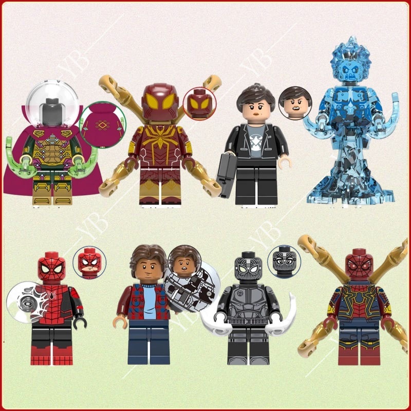 Spiderman Assembled Minifigure avengers Marvel nano minifigures ของเล่นโมเดล