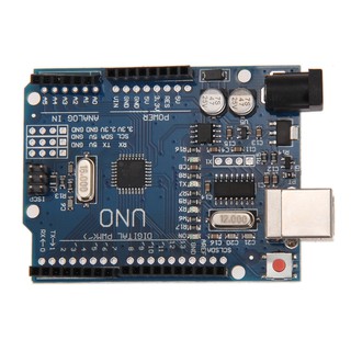 บอร์ด Arduino ATmega328 P CH 340 G UNO R 3 Board + USB Cable + กล่องอะคริลิค