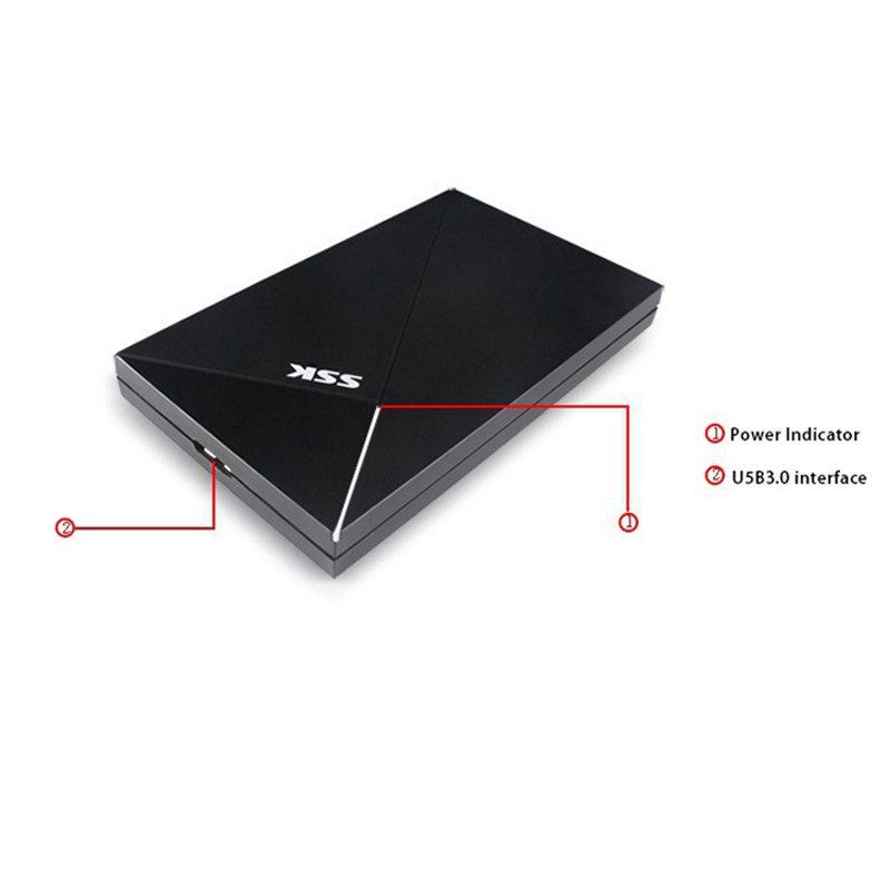 Ssk She088 ฮาร์ดไดรฟ์ 2 . 5 นิ้ว Enclosure Usb3 . 0 Sata Serial สําหรับ ...