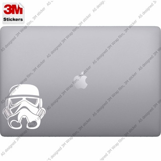 darth vader face สติ๊กเกอร์ 3M ลอกออกไม่มีคราบกาว  Removable 3M notebook labtop sticker, สติ๊กเกอร์ตกแต่ง โน๊ตบุ๊ค