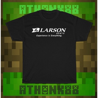 เสื้อยืดสีขาวเสื้อยืด เสื้อกีฬา Larson boats สําหรับผู้ชายS-4XL