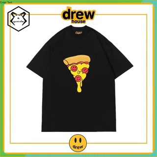 เสื้อยืดขายดีที่สุด Drew HOUSE เสื้อยืดแขนสั้น ผ้าฝ้าย ลายหน้ายิ้ม ทรงหลวม สไตล์อเมริกัน สตรีท สําหรับคู่รัก