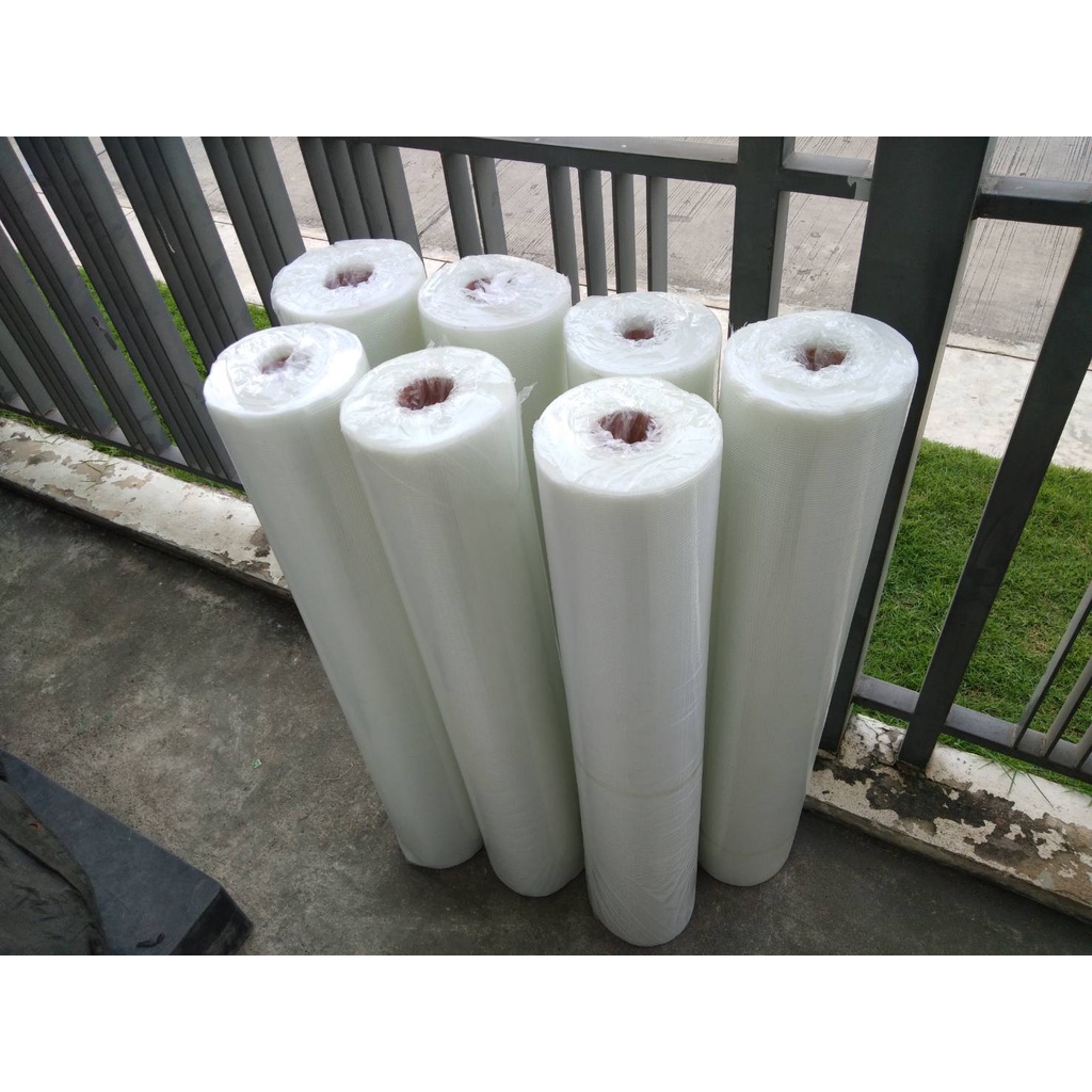 ตาข่ายไฟเบอร์เสริมแรงกันซึม Fiber Glass Mesh ขนาด 3×3 มม. 1 ม้วน พร้อมส่ง‼️