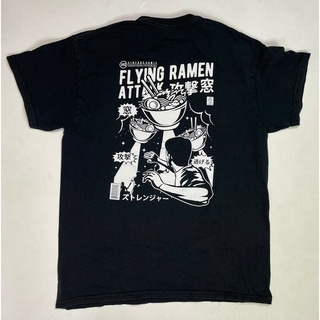 เสื้อยืดผ้าฝ้ายพิมพ์ลายแฟชั่น เสื้อยืด พิมพ์ลาย Pacsun Flying Ramen Attack สําหรับผู้ชาย