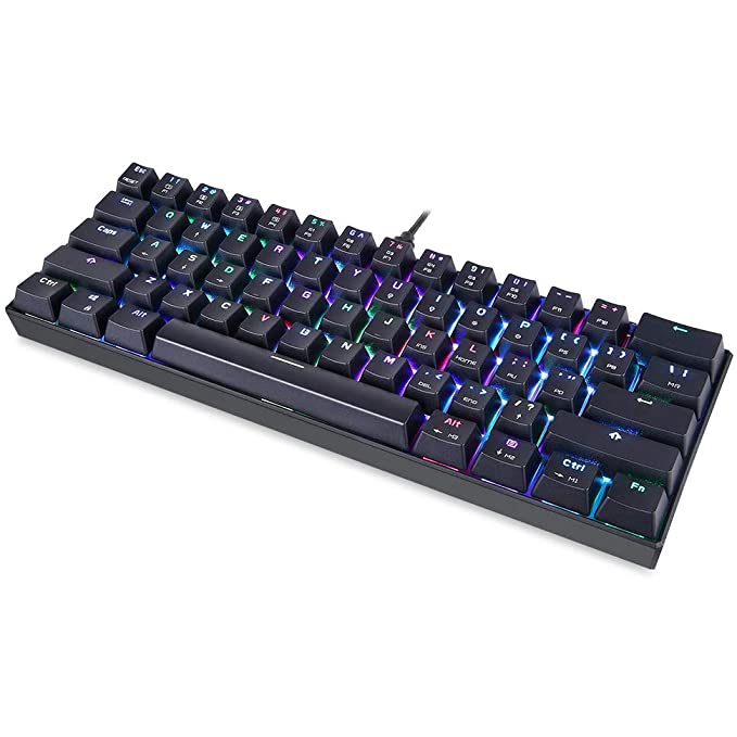 MOTOSPEED CK61 RGB Mechanical Gaming Keyboard OUTMU Blue Switches คีย์บอร์ด 61 คีย์ Anti-ghosting พร