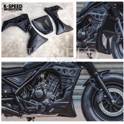 ชุดอกไก่แต่ง+แผ่นบังหัวเครื่องแต่ง Motolord For Rebel 300 - 500