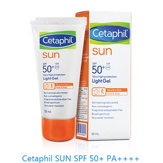 Cetaphil Sun SPF 50+ PA++++ Light GEL ขนาด 50 mL .