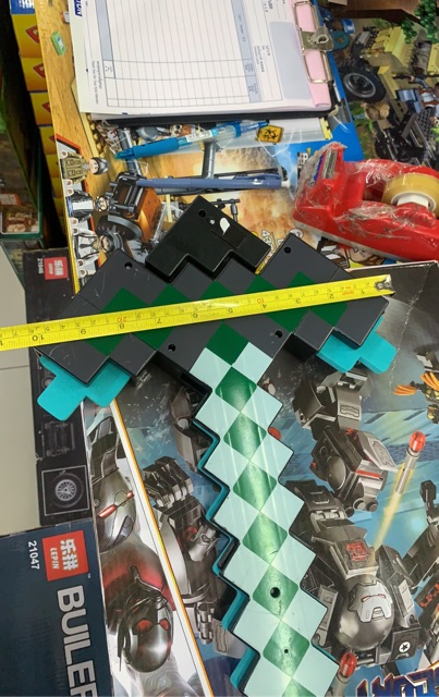 ดาบเพชร ดาบมายด์เวิล์ดคราฟก์ World  2in1 สีฟ้า ❌มีเสียงมีไฟ❌ดาบสามารถทำได้2แบบภายในอันเดียว 🇹🇭พร้อมจัดส่งในไทย🇹🇭 - รูปที่ 2