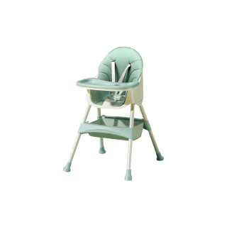 เก้าอี้กินข้าวเด็ก รุ่น 2in1 เก้าอี้ Baby Dining Chair มีเข็มขัดนิรภัยล็อคตัวเด็ก+ปรับระดับได้2แบบ