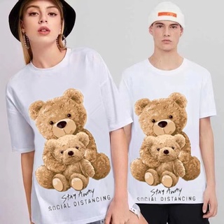 เสื้อยืดผ้าฝ้าย 100% พิมพ์ลายหมี Mama Bear and Baby Bear ใส่สบาย แฟชั่นสําหรับผู้ชาย และผู้หญิง 2022