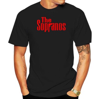 [COD]ใหม่ เสื้อยืด พิมพ์ลายโลโก้ The Sopranos Crime Drama TV Series สีดํา สําหรับผู้ชาย ไซซ์ S-5XL(1)S-5XL