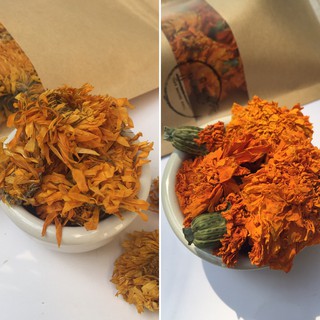 ดอกดาวเรืองหม้อ ดอกคาเลนดูล่า 20 กรัม 50 กรัม 100 กรัม | สมุนไพรแห้ง (Dried Calendula)