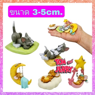 โมเดล ทอม&amp;เจอร์รี่ เซ็ต 5ตัว ขนาดความสูง 3-5 cm.