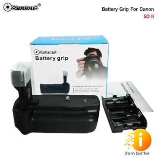 Battery Grip Shutter B รุ่น 5D Mark II (BG-E6 Replacement)