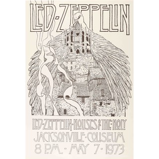 โปสเตอร์ Led Zeppelin เลดเซพพลิน Rock Poster รูปภาพติดห้อง ตกแต่งผนัง โปสเตอร์วงดนตรี โปสเตอร์ติดผนัง โปสเตอร์วงร็อค