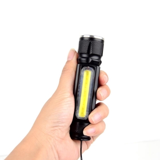 ไฟฉาย 10000 Lumens 4 โหมด แบตเตอรี่อยู่ในตัวไฟฉาย