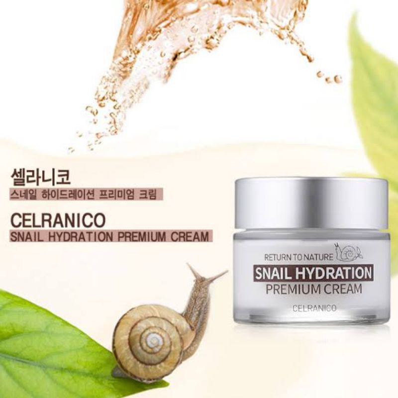 ครีมยกกระชับเมือกหอยทาก Celranico Return To Nature Snail Hydration Premium Cream 50 ml (แถมมาร์กหน้า